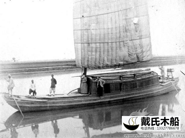 漕運船  大運河古木船 古代帆船定制 木船廠家