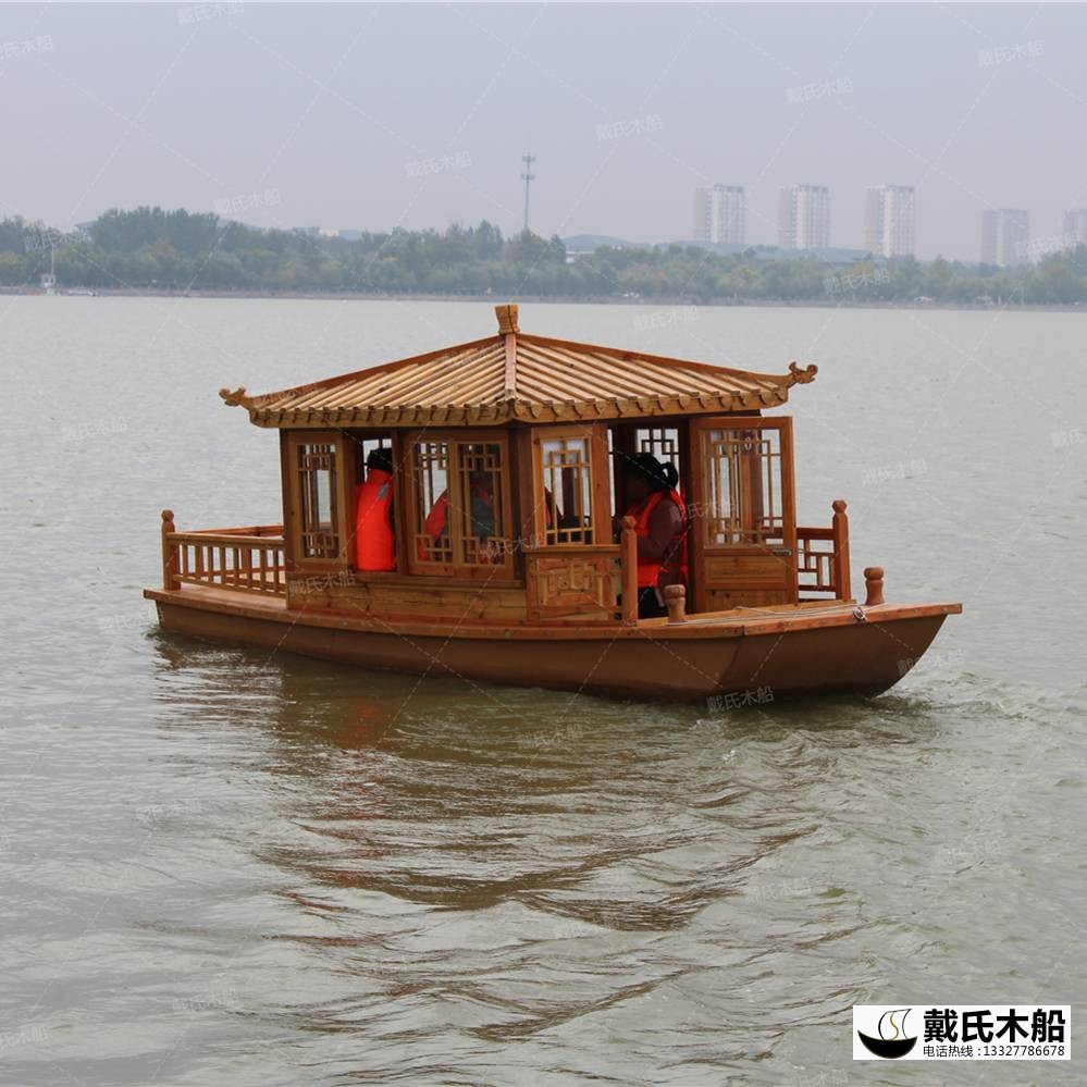 廠家供應旅游景觀休閑木船 戴氏休閑木船