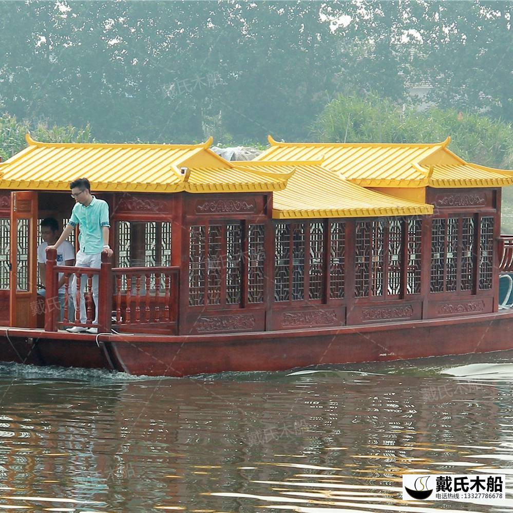 戴氏畫舫船 定制加工水上畫舫船 畫舫船廠家電話