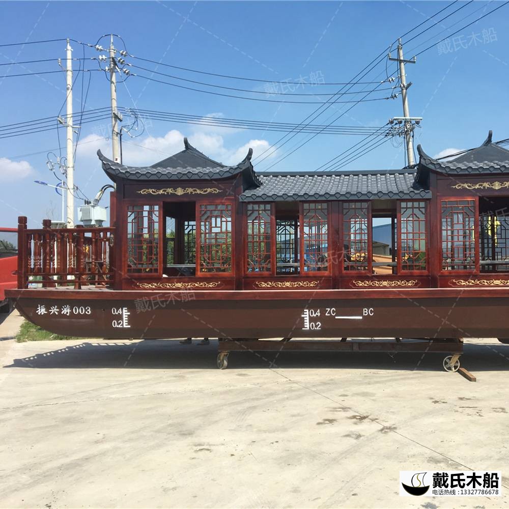 戴氏畫舫船 定制加工影視道具畫舫船 畫舫船工廠店
