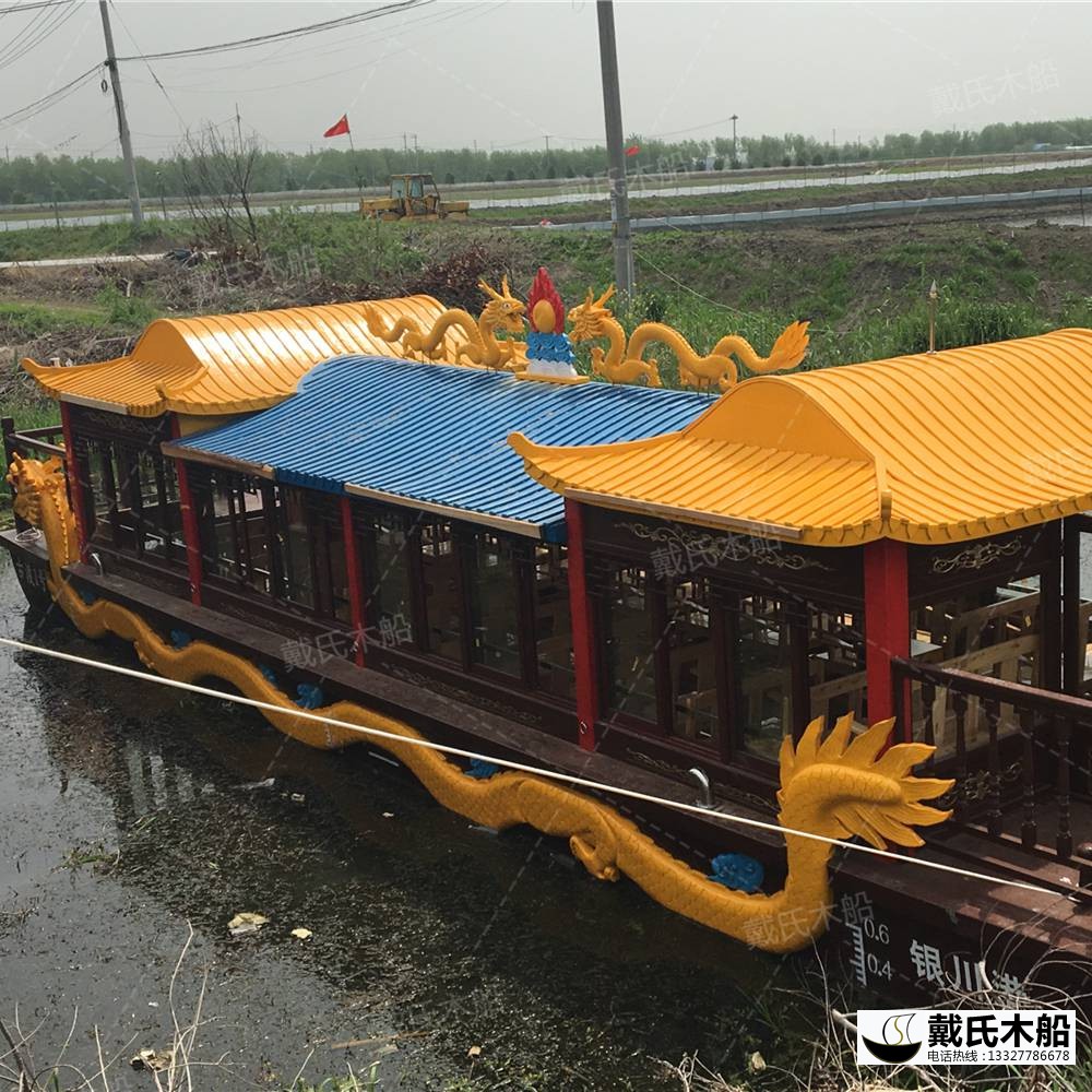戴氏畫舫船 定制加工影視道具畫舫船 畫舫船工廠店