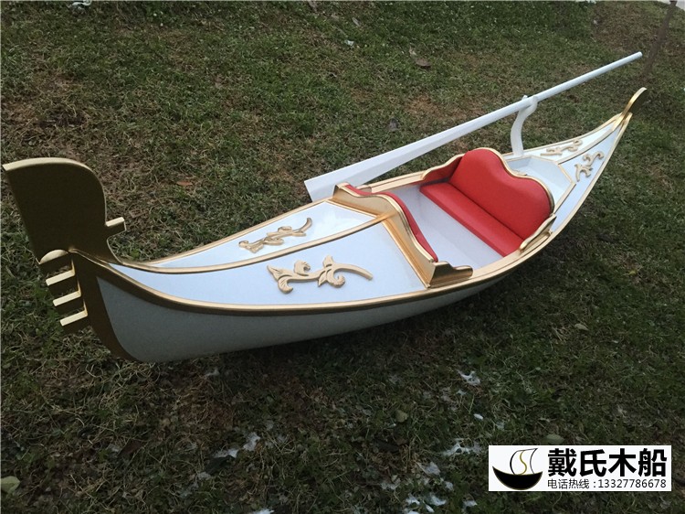出口貢多拉木箱包裝 剛朵拉游船廠家 歐式手劃船定制